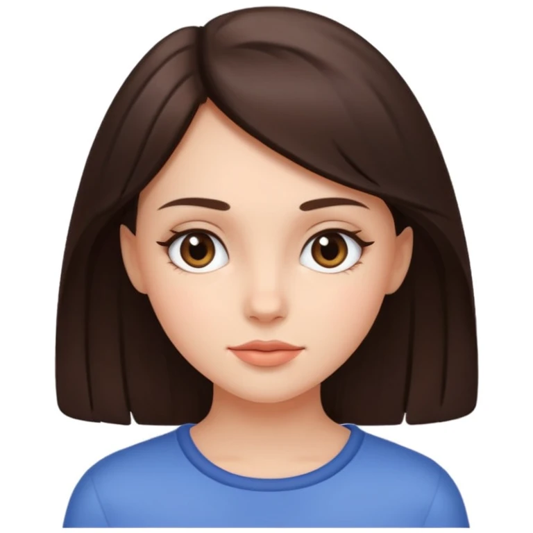 brunette clean girl emoji