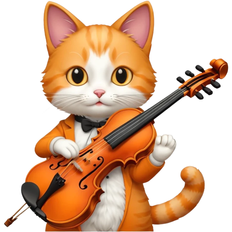 cat play violin emoji