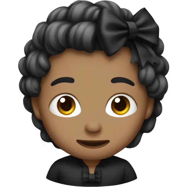 Black bow emoji