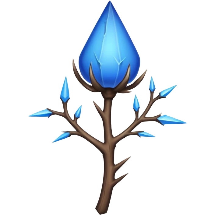 blue thorn emoji