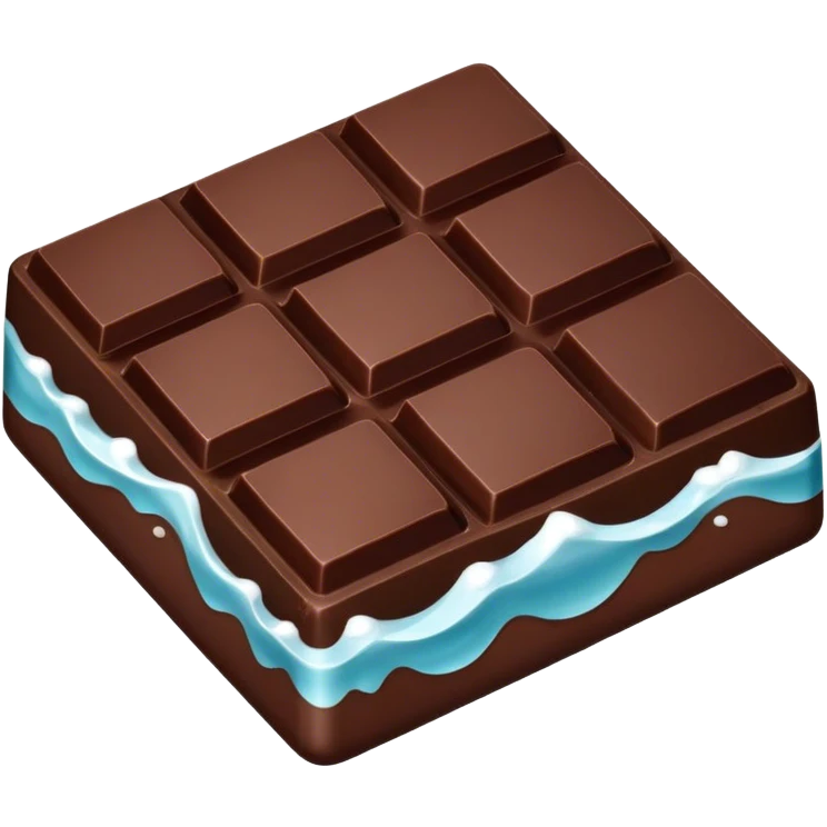 dark chocolate with sea salt emoji