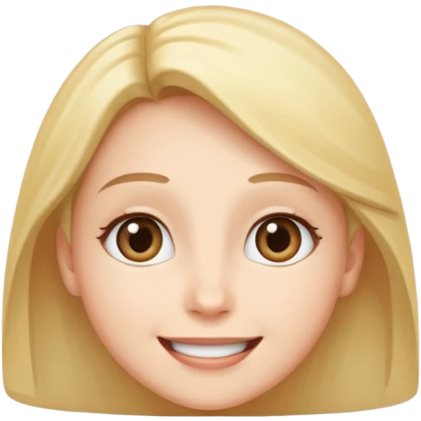 Straight smiling face with eyes looking up emoji