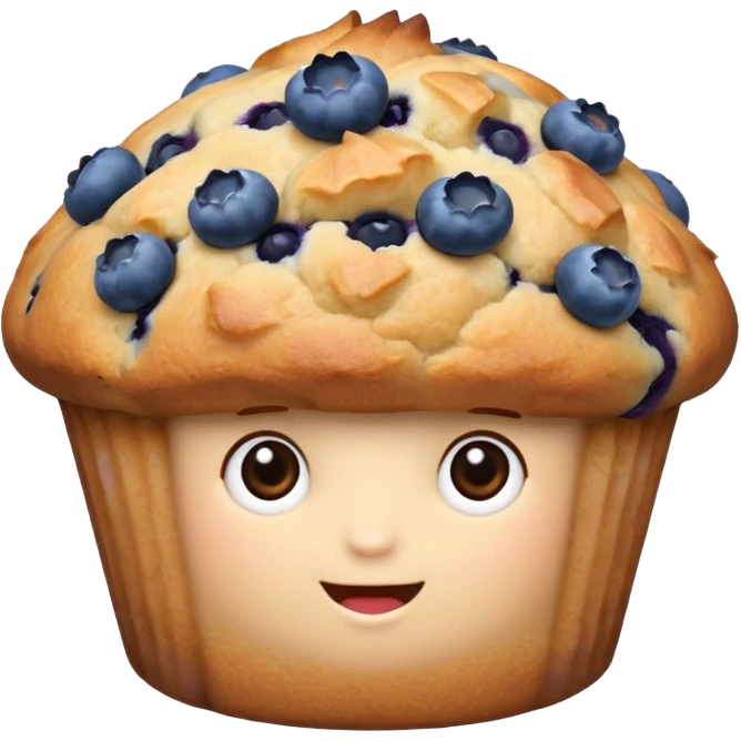 Blueberry muffin emoji