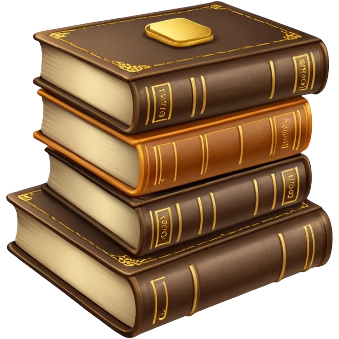 3 books emoji