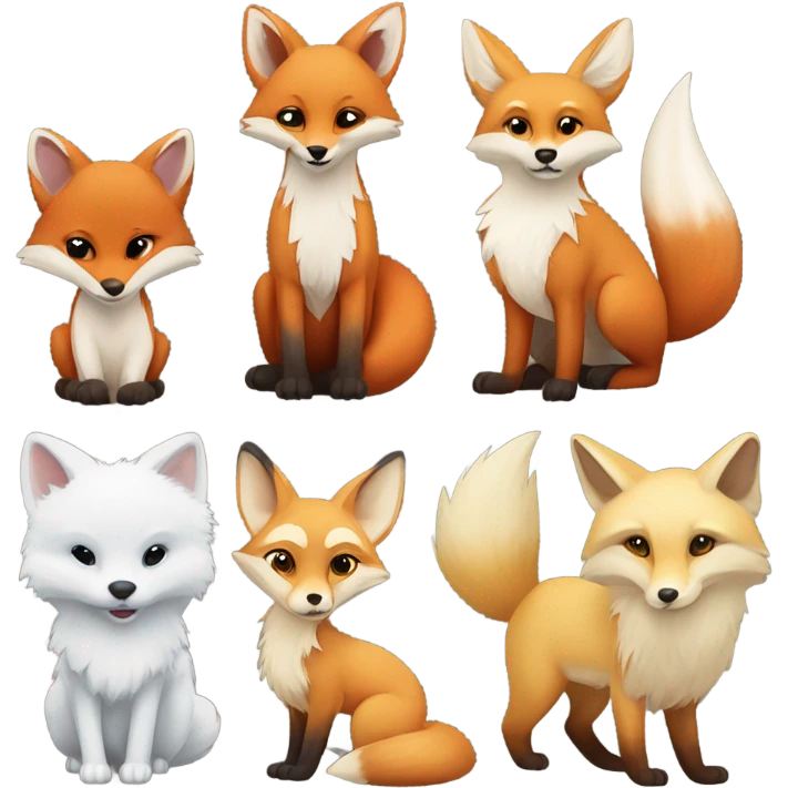 Foxes emoji