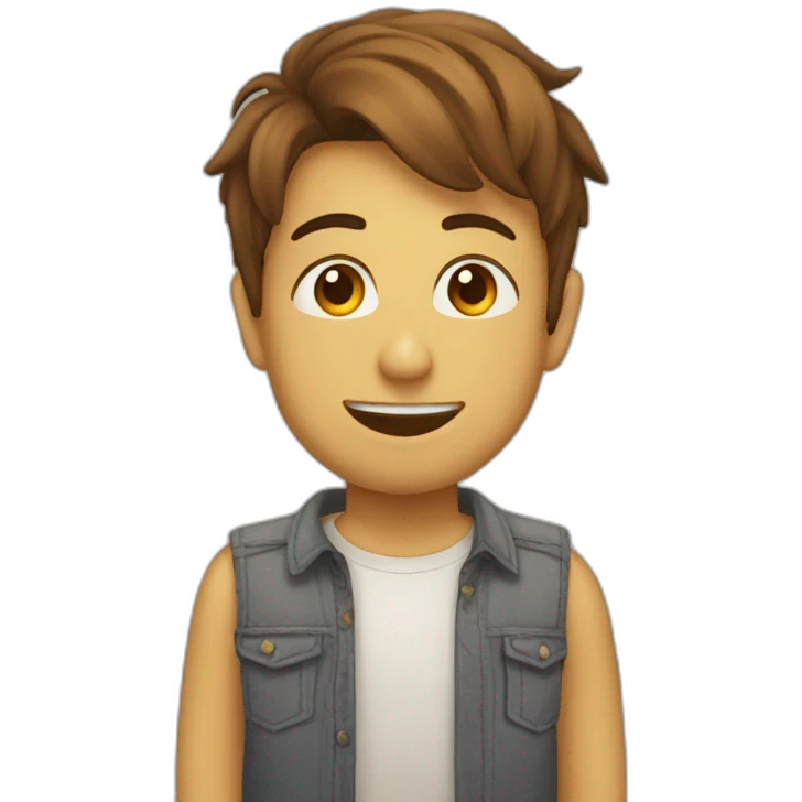 gars qui envoi un bisous emoji
