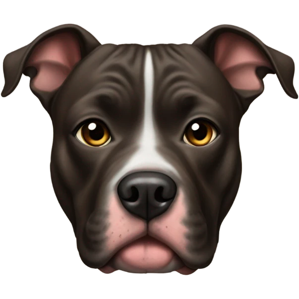 American pitbull terrier dark brindle emoji
