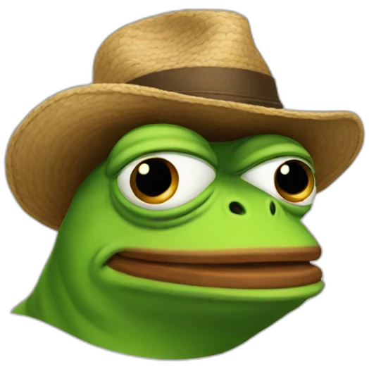 pepe in a hat emoji