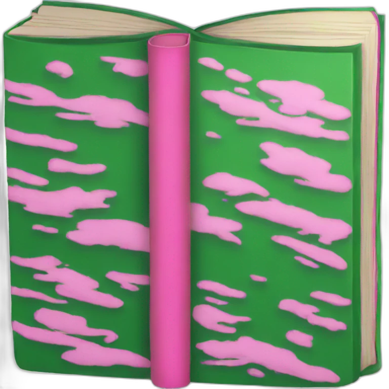 book green pink emoji