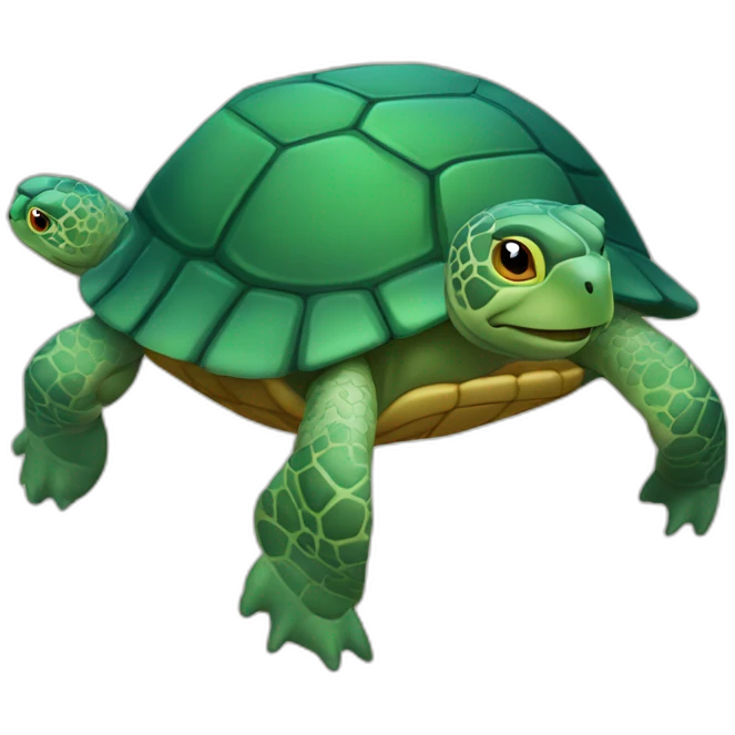 Tortue sir un élégant emoji