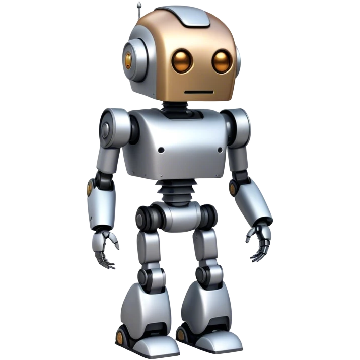 robot walking with profile view to the front emoji