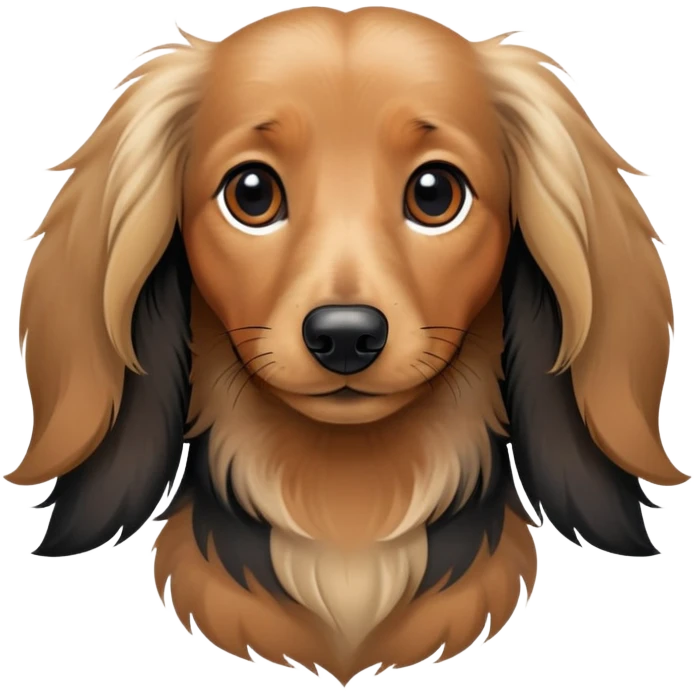 long-haired dachshund  emoji