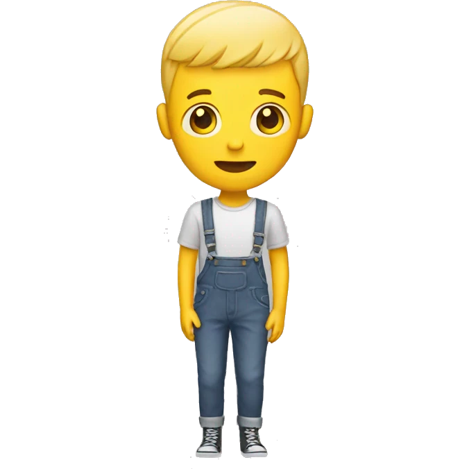Yellow man with bowlcut and braces emoji