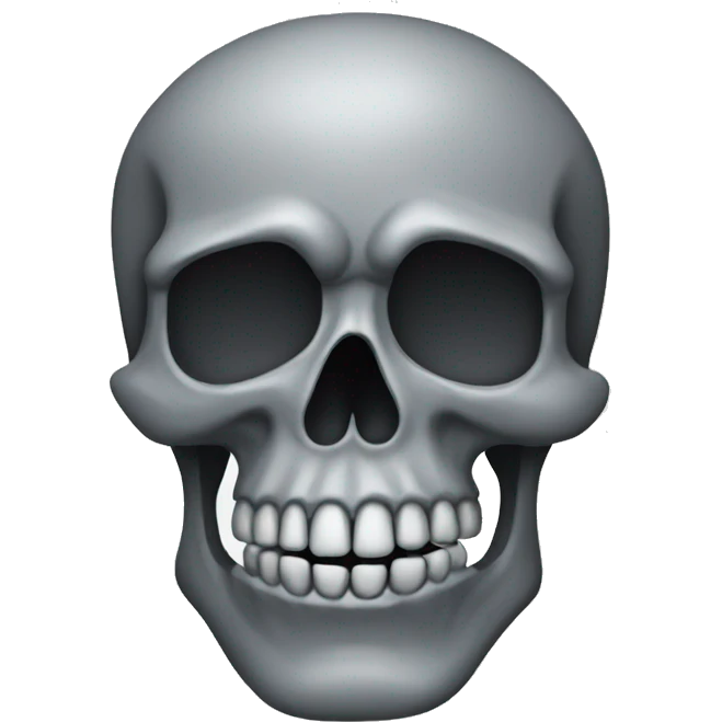 gray skull emoji