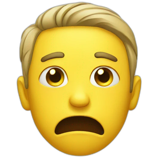 nauseated face emoji in yellow emoji