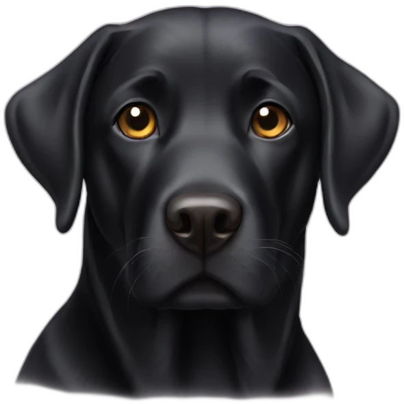 Black labrador emoji
