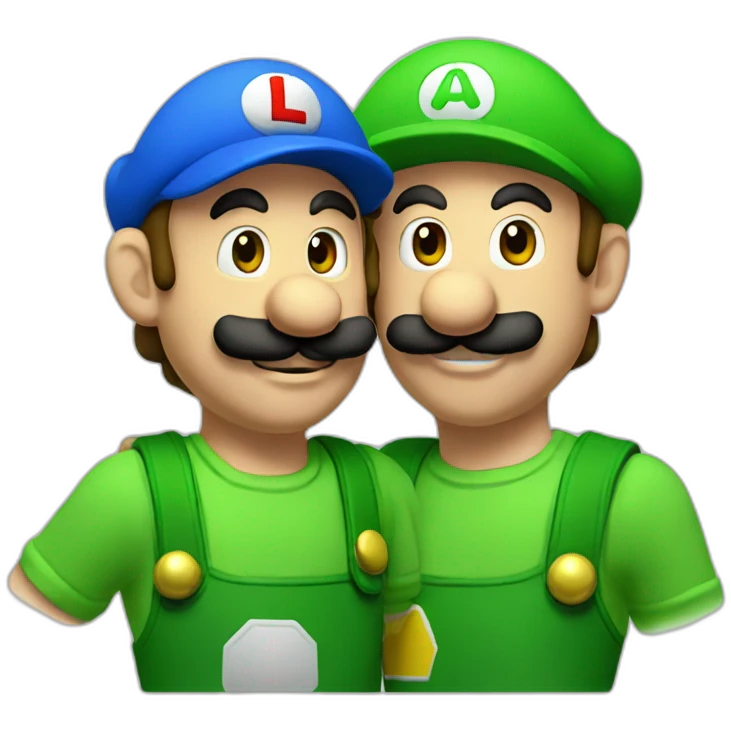 Luigi and Mario emoji