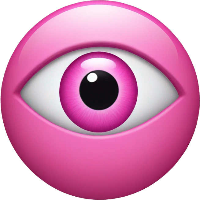 pink evil eye emoji