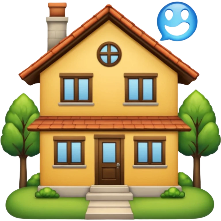 Дом с замко́м emoji