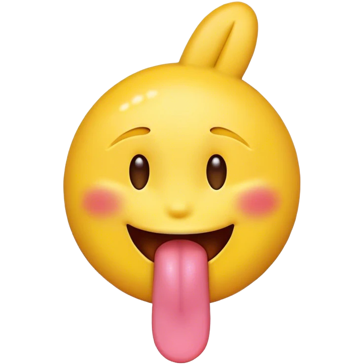 sticking tongue out with peace sign yellow emoji face emoji