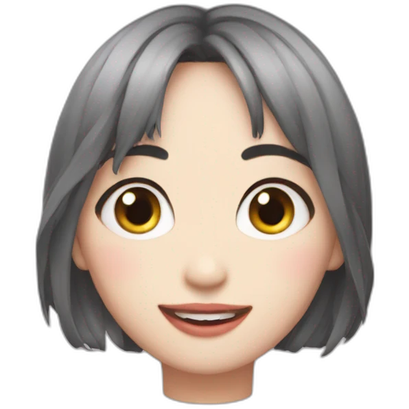 Momo de twice con estrés  emoji