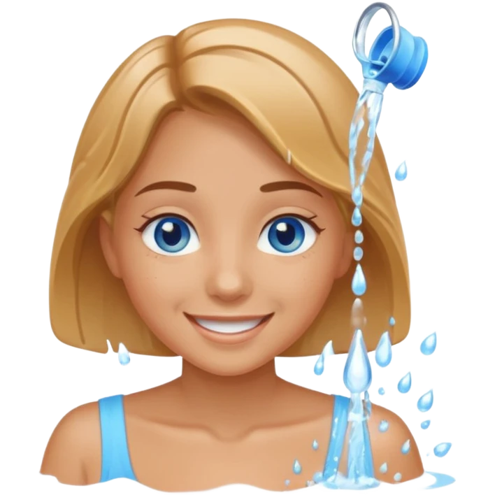 Squirting girl emoji