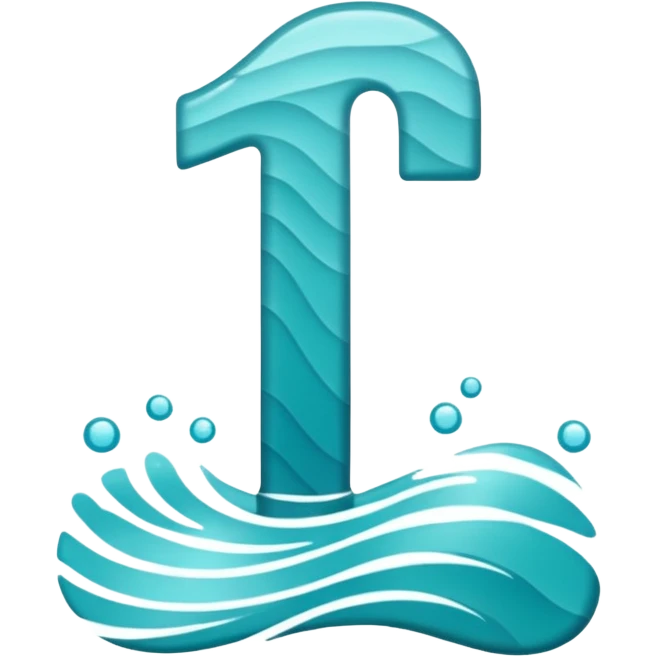 number 1 made from sea emoji