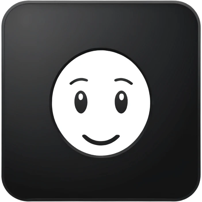 Minimalistic flat vector icon, iOS style, thin black contour on white background. Adobe Illustrator logo "Ai" inside a simple square, clean and modern, no text outside the logo, no shadows. Optionally placed on a minimal computer monitor outline emoji