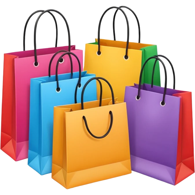 sacs de courses emoji