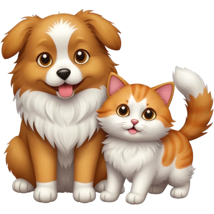 Dog and cat  emoji