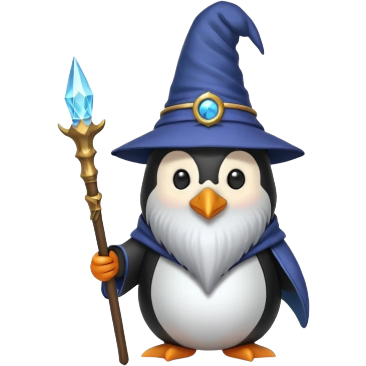 penguin wizard emoji