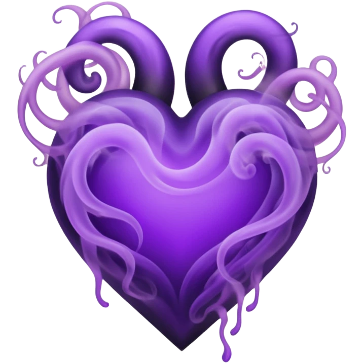 heart with gothic purple smoke emoji