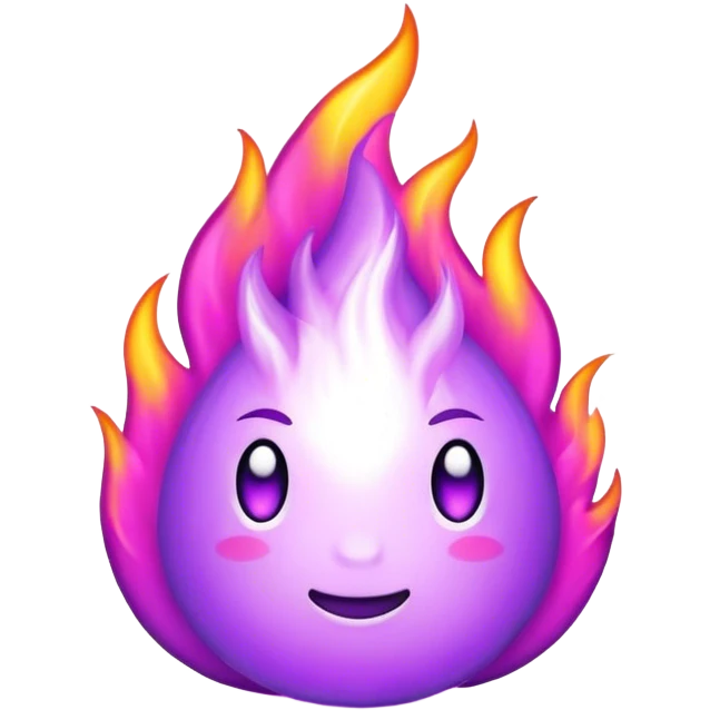 Violet fire emoji