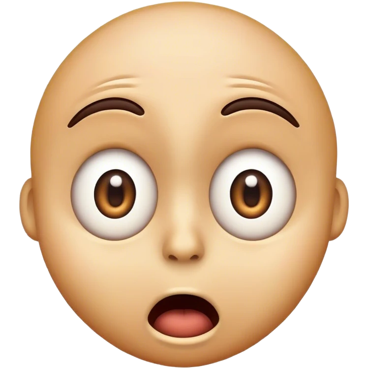 Emoji shocked wide open eyes saying yikes emoji