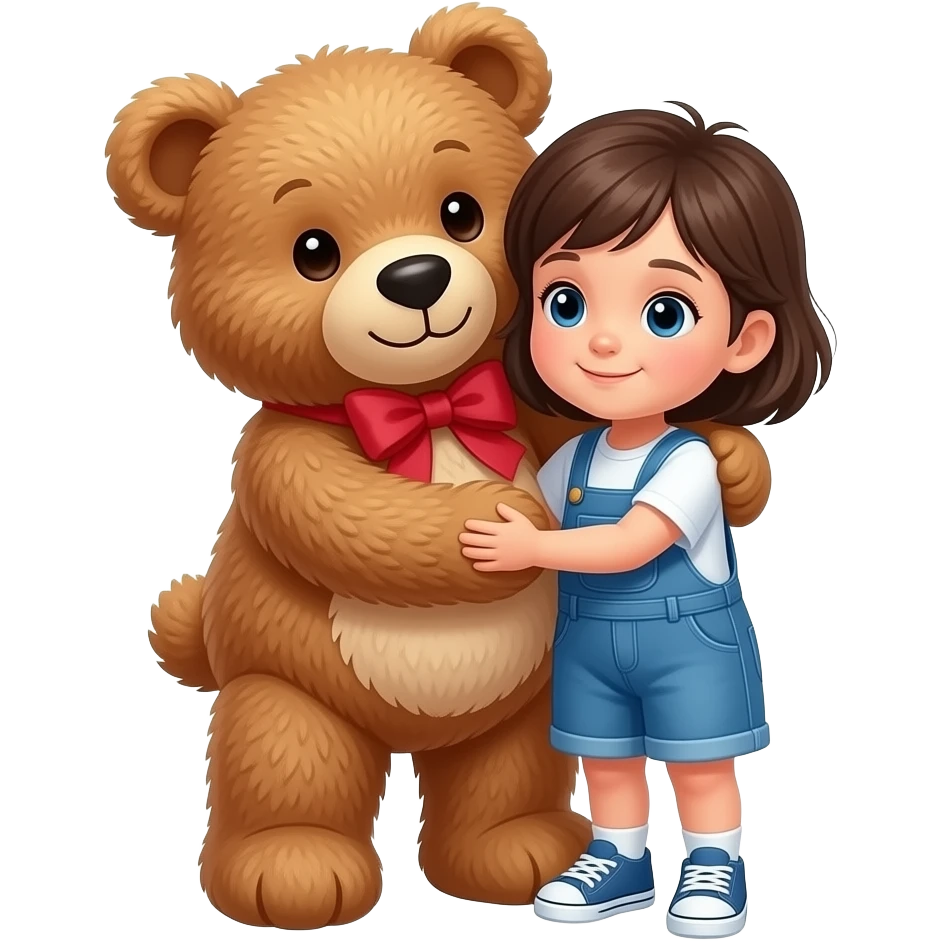 teddy bear hugging emoji