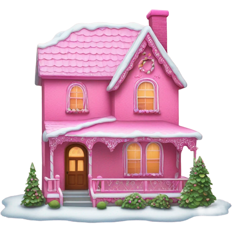Pink ginger house emoji