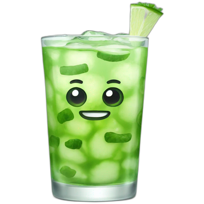 Wasabi Gin and Tonic emoji