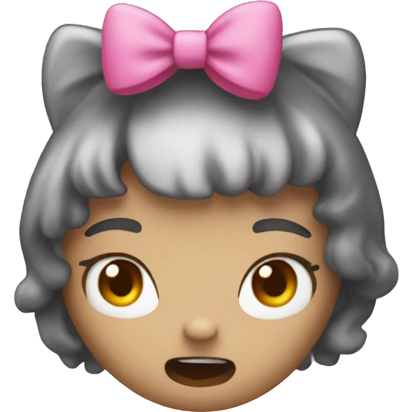 Mad hello kitty emoji