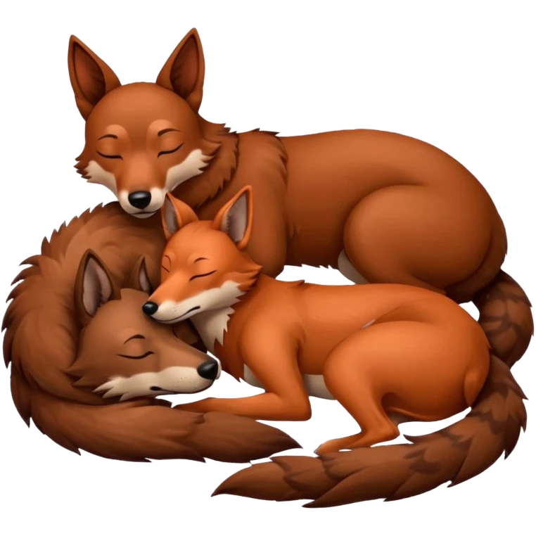Xoloitzcuintle Dog sleeping with red wolf emoji