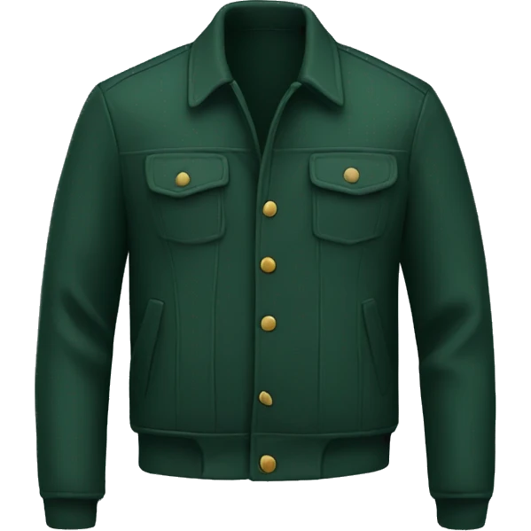 Casual men's jacket that's dark green emoji