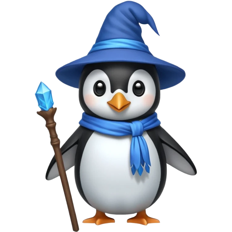 Penguin Wizard emoji