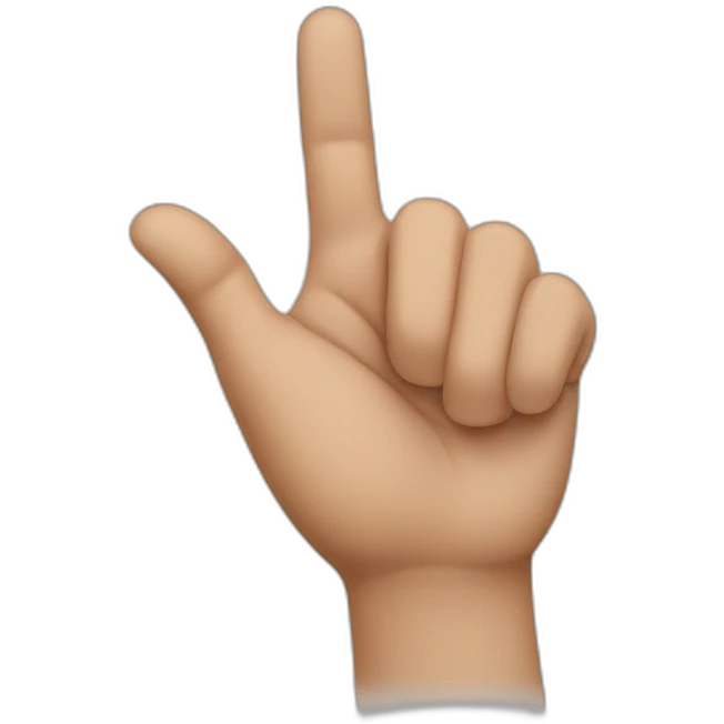 hand pointing emoji