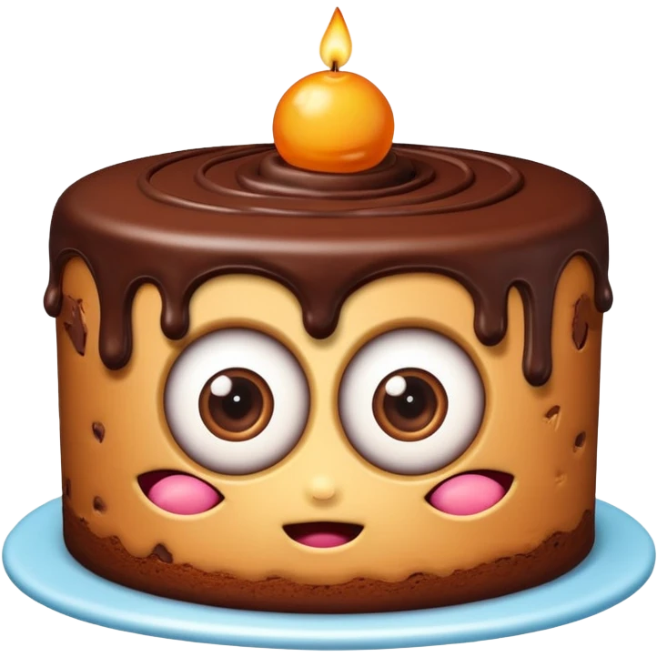 cake with eyes emoji