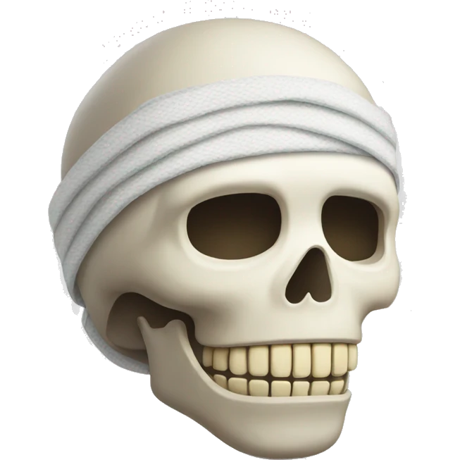 bandaged skull emoji
