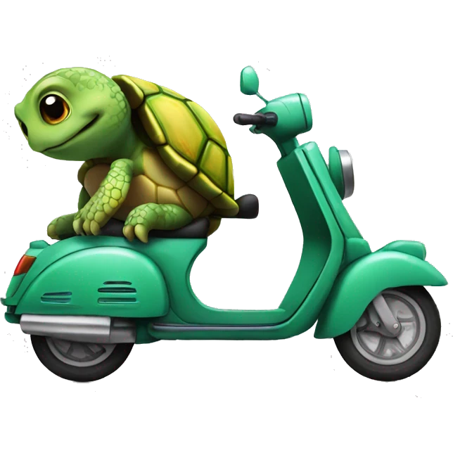 turtle on a scooter emoji