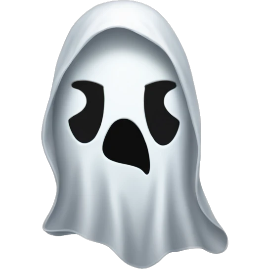 A Halloween ghost costume emoji
