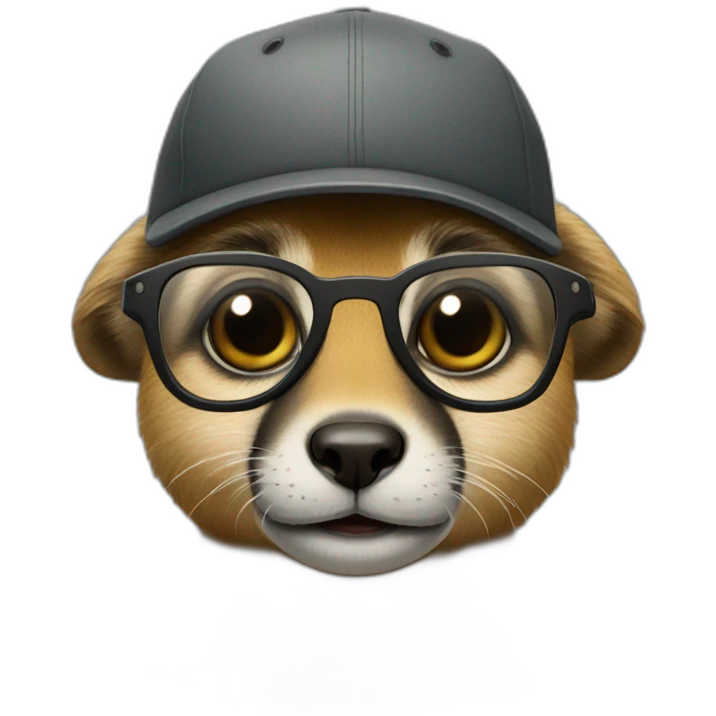 Suricate avec casquette et lunette emoji