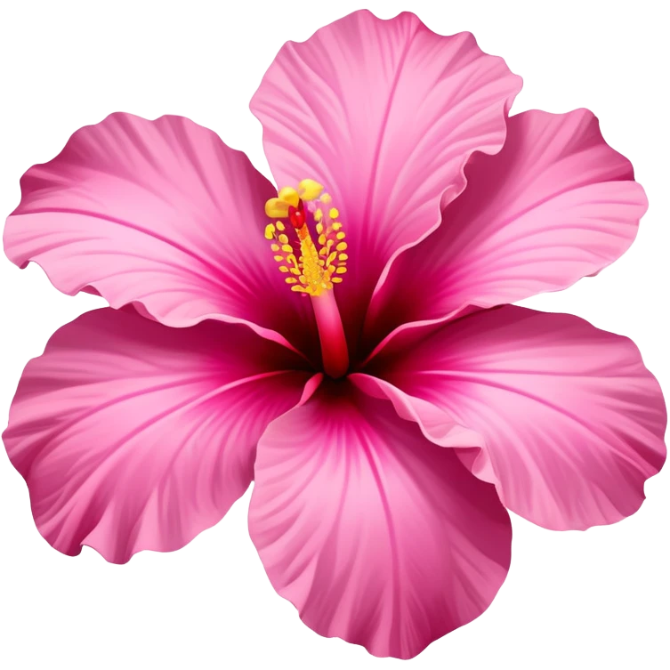 pink hibiscus flower emoji