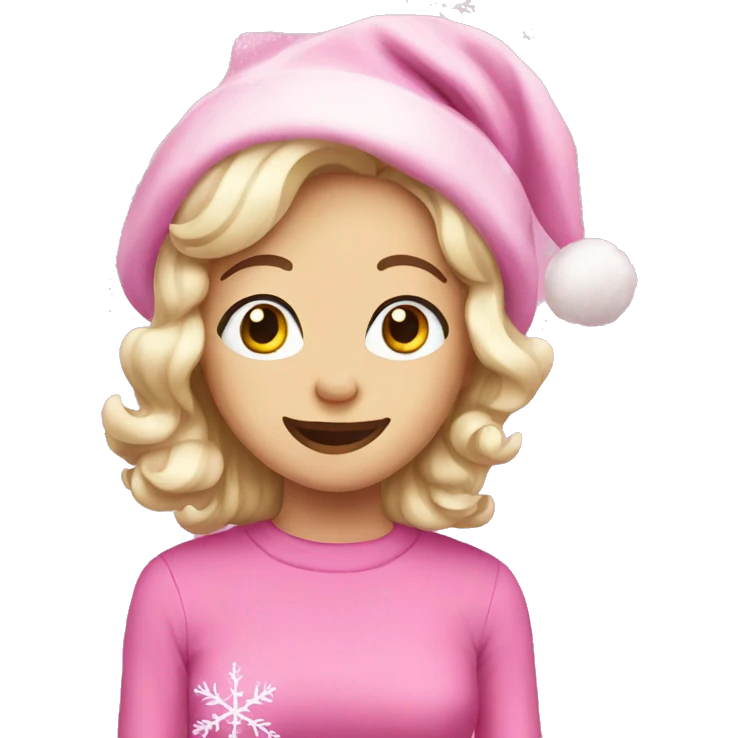 pink christmas emoji
