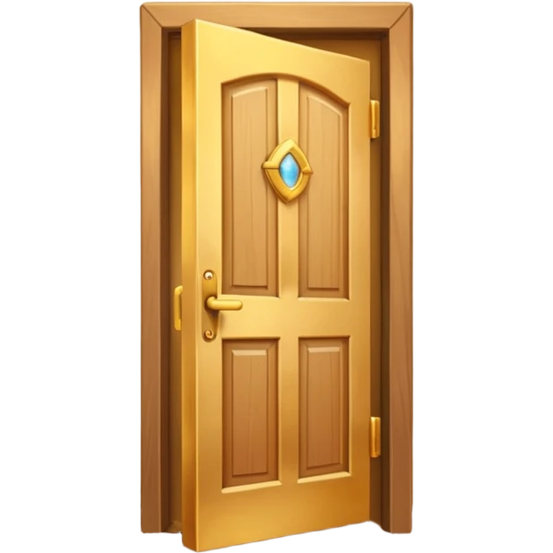 opened door with golden light coming out emoji